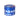 Front view of The Dawn 55mm 3-Stage Herb Grinder, a metallic blue grinder with textured sides and a visible top lid.