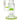 Front view of the Anthony 8" Dab Rig, a clear glass piece with a green circular base reflecting studio lighting.