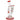 A three-quarter view of the Anthony 8" Dab Rig, showing the clear glass rig with a red circular base.