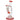 Front view of the Anthony 8" Dab Rig, a clear glass rig with a red accent and a circular base.