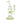 Front view of the Anthony 8" Dab Rig, a green glass rig angled slightly against a plain white background.