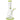 A studio shot of the 7-inch Jade East Dab Rig, showcasing its clear glass construction and simple cylindrical form.
