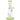 Front view of the Jade East 7" Dab Rig, showcasing the clear glass and simple cylindrical shape.
