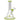 Front view of the Pedro 8" Water Pipe, a clear glass pipe with a wide base and simple cylindrical design.