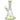 A studio shot of the Pedro 8" Water Pipe, showcasing its clear glass construction and simple, cylindrical shape.