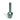 A front view of the Limited Edition Series Water Pipe, showing its sleek green form casting a soft shadow on a neutral background.