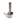 A front view of the Classic Stainless Steel Water Pipe, showcasing its polished metal finish and cylindrical form with soft shadow.