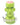 Front view of the 250ml Storage Jar, a whimsical green container resembling a monster’s head with a textured lid.
