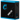 Front view of the Cookie Bite Pipe, featuring a blue box with a white logo against a dark background.