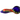 A side view of the Centipede Glass Spoon Pipe, featuring a colorful, patterned glass design.