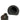 A close-up view of the Silicone Insert Replacement, showcasing its dark, rubbery texture and simple, rounded form.