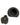 A close-up view of the Silicone Insert Replacement, showcasing its dark, rubbery texture and simple, rounded form.