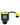 Close-up of the Silicone Insert Replacement, a small yellow and black component with a rounded shape, angled slightly against a dark background.