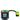 Front view of the Silicone Insert Replacement, a colorful, rounded piece attached to a black device, likely for vaping.
