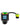 Front view of the Silicone Insert Replacement, a colorful, rounded piece attached to a black device, likely for vaping.