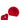A close-up view of the Silicone Insert Replacement, showcasing its red, rounded shape against a plain white background.
