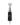 Front view of the Daborizer, a black handheld vaporizer with a clear glass mouthpiece and minimalist design.