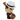 Front view of the Mobster Silipipe, a cartoonish figure with a clear glass pipe resembling a head.