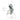 Front view of the Moon Man Rig, a clear glass sculpture depicting an astronaut figure with a rounded base.