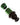 A close-up view of the 1 Hit Chillum with Rubber Mouthpiece, showcasing the detached mouthpiece and the chillum's slender profile.