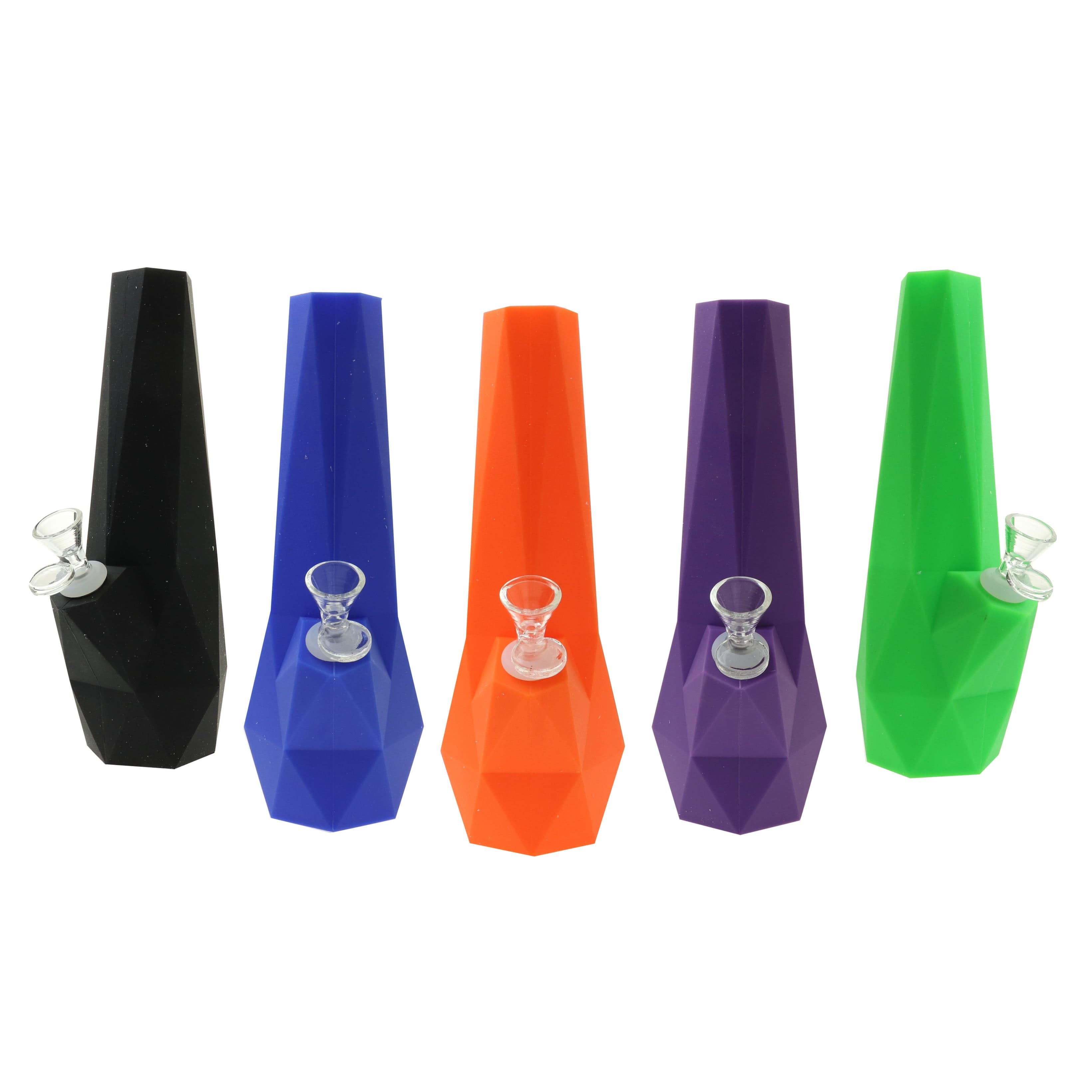 10" Silicone Diamond Water Pipe