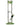 Green 10" Straight Tube with Raked Colored Glass Accents