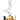 Tall, top-down view of the DankStop 12" Raked Zig Zag Bubble Base Bong showing its clear zigzag neck and swirled orange bubble base beside a black lighter and a small glass accessory.