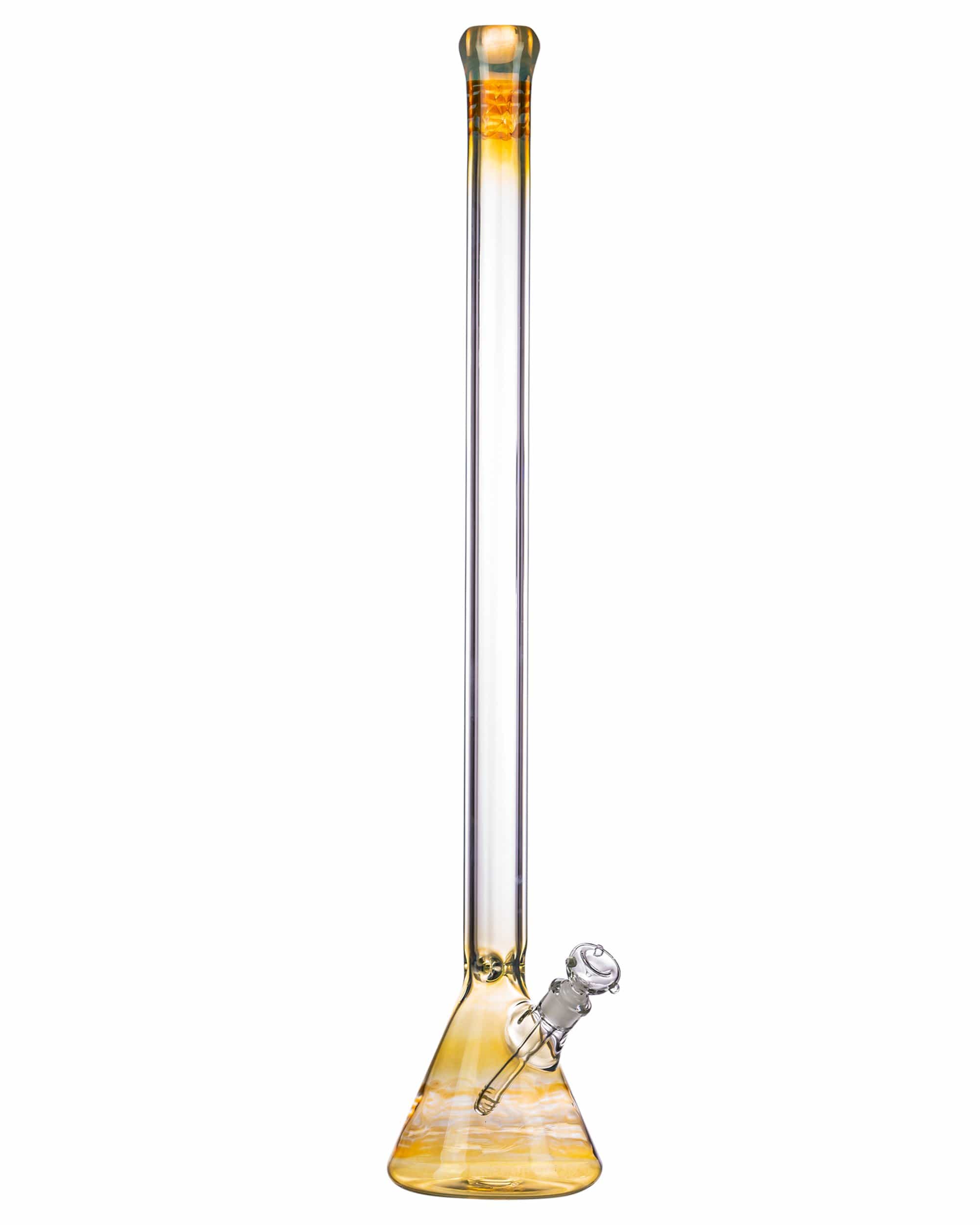 34" Super Tall Fumed Raked Beaker Bong Topaz