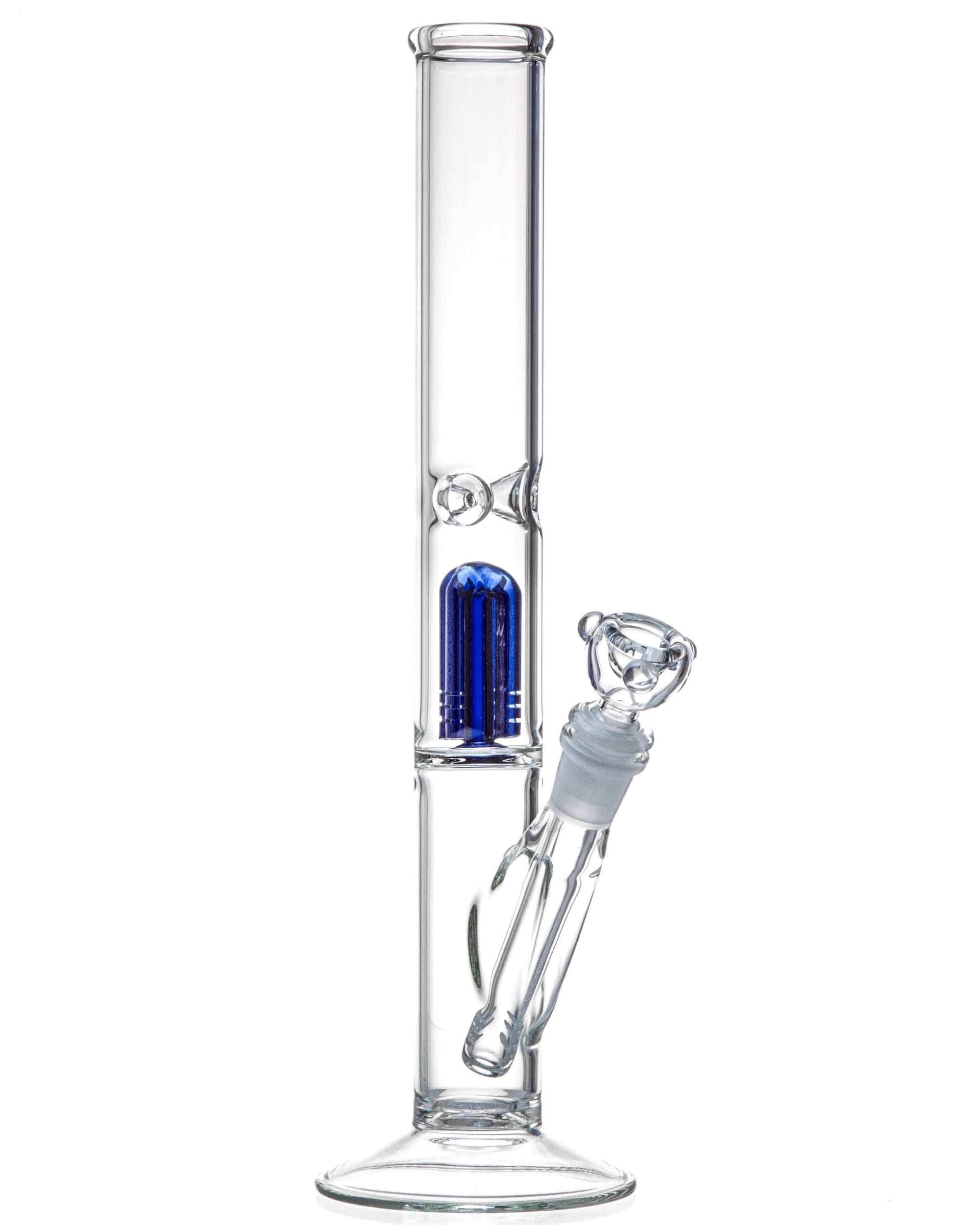 4 Arm Tree Perc Straight Tube Bong w/ Diffused Downstem