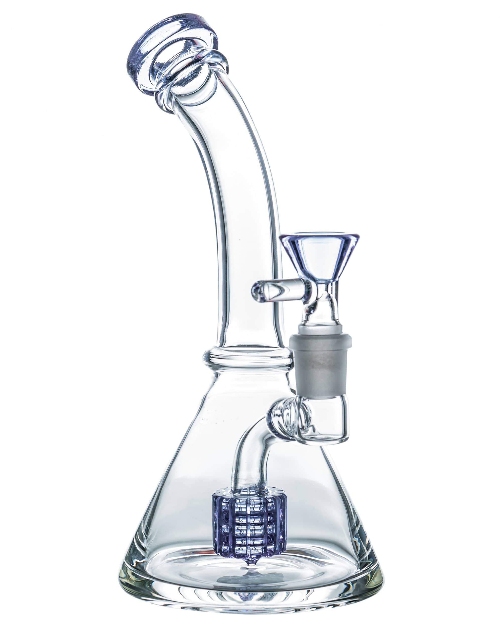 7" Bent Neck Matrix Perc Beaker Base Bong