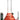 An 8" Raked Beaker Water Pipe is shown in a front view, displaying a raked design and clear glass construction.
