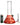 An 8" Raked Beaker Water Pipe is shown in a front view, displaying a raked design and clear glass construction.