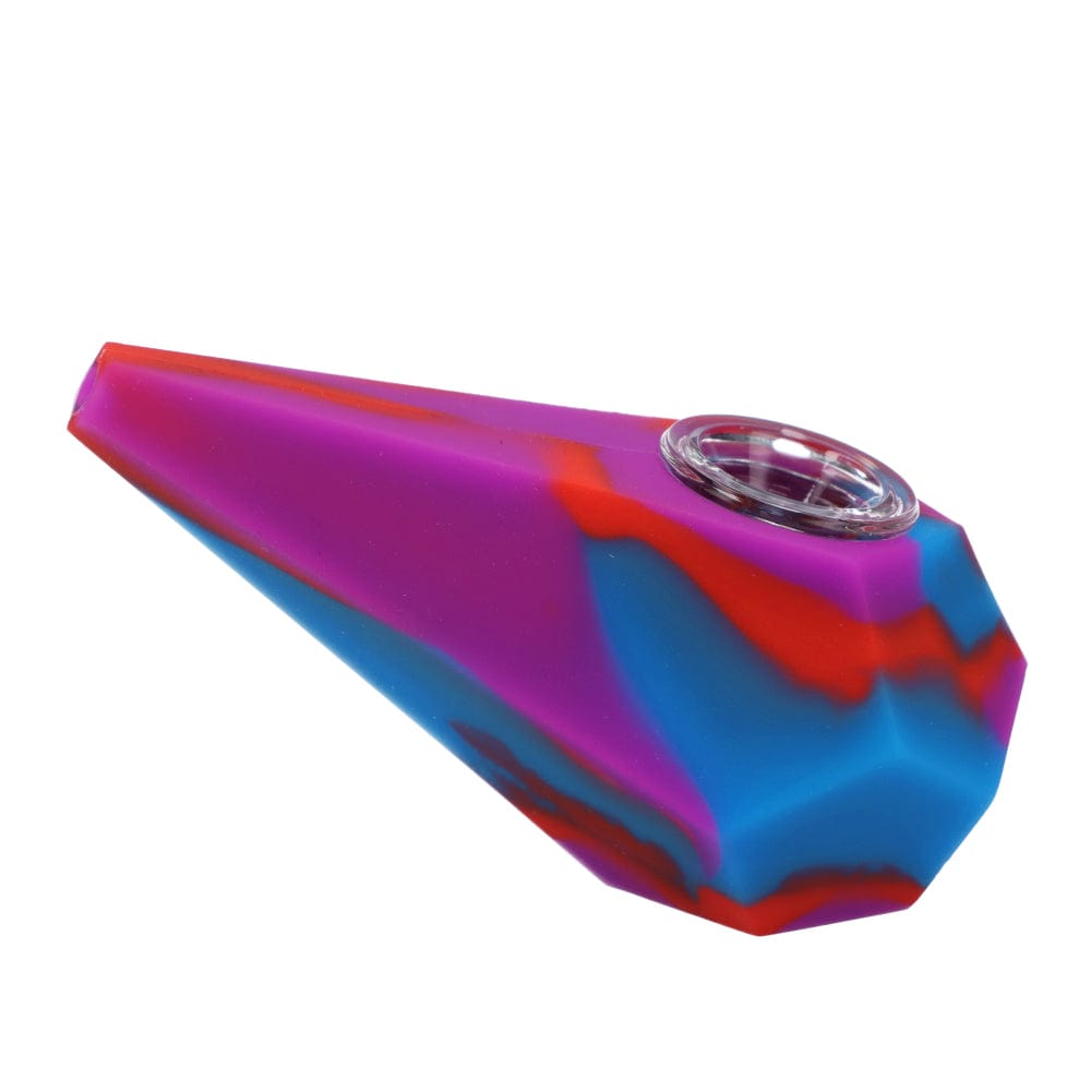 Assorted Silicone Diamond Hand Pipe