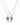 A close-up of the Best Buds Sharable Necklace, featuring two delicate chains connected by small pendants.