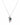 Close-up view of the Best Buds Sharable Necklace, featuring a delicate silver chain and two pendants designed to be shared.