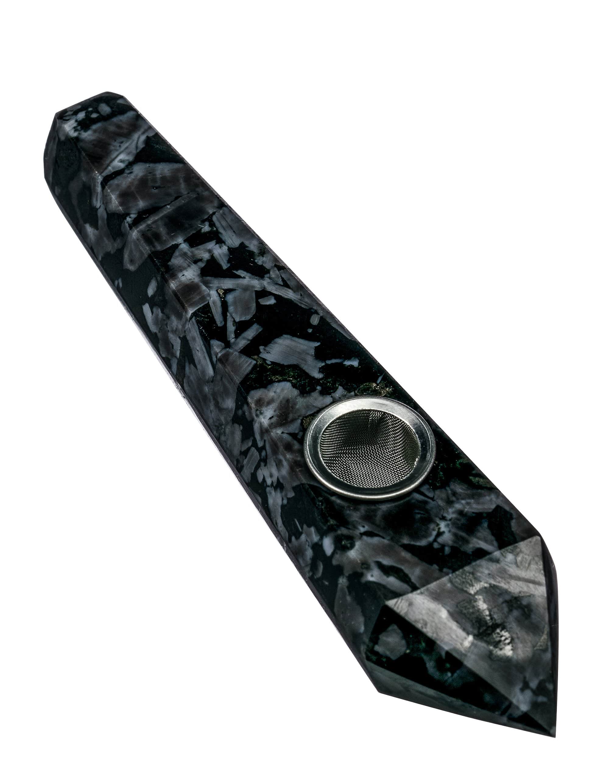 Black Onyx Stone Pipe