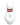 A studio shot of the Bowling Pin Hand Pipe, showcasing its smooth, white ceramic form in a straightforward view.