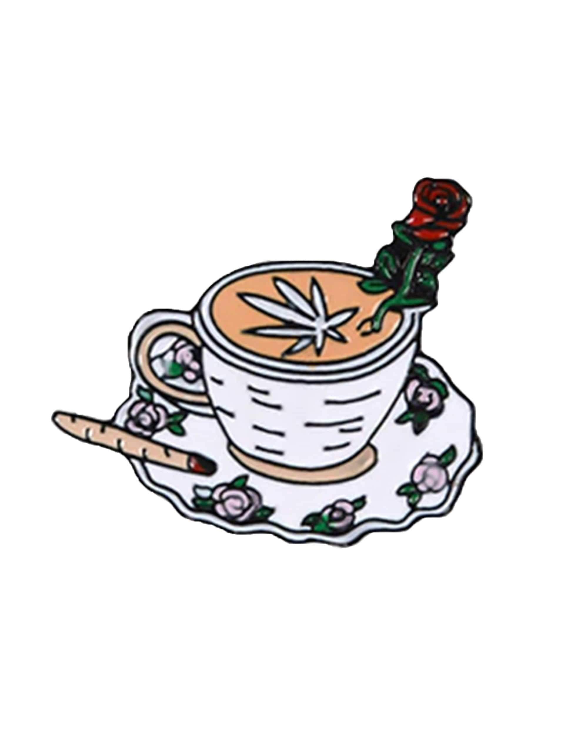 Dankstop Latte Cafe Enamel Pin