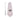 Front view of the Crystal Pipe, a pink glass pipe with a cleaning brush beside it against a white background.