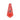 Front view of the Crystal Pipe, a red, geometric pipe with a visible bowl and smooth, sculpted design.