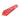 The Crystal Pipe, a translucent red glass pipe, is angled slightly from a high perspective against a plain white background.