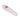 A side view of the Crystal Pipe, showcasing its clear glass construction and minimalist design.