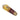 Close-up of the Crystal Pipe, showcasing its translucent, amber-toned glass construction and sculpted, angled form.