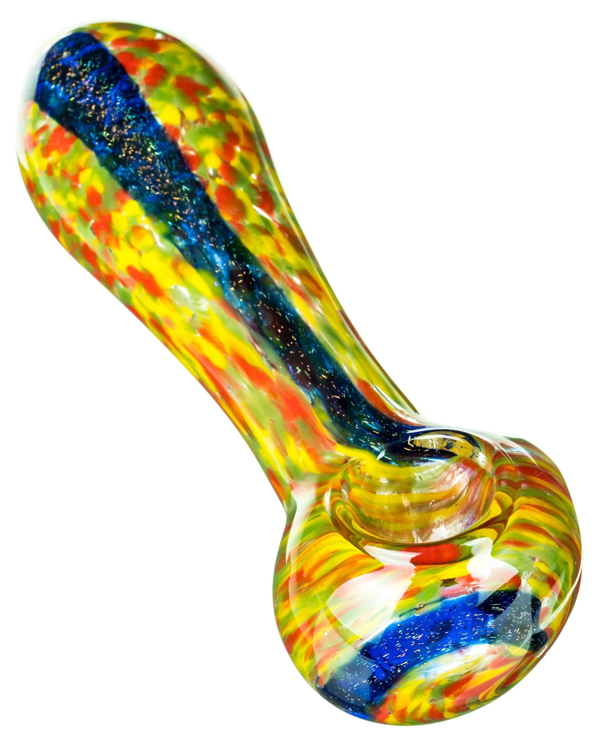 Dichro Stripe Fritted Hand Pipe