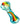 A side view of the Flat Mouth Rasta Swirl Spoon Pipe, featuring colorful swirls within the clear glass body.