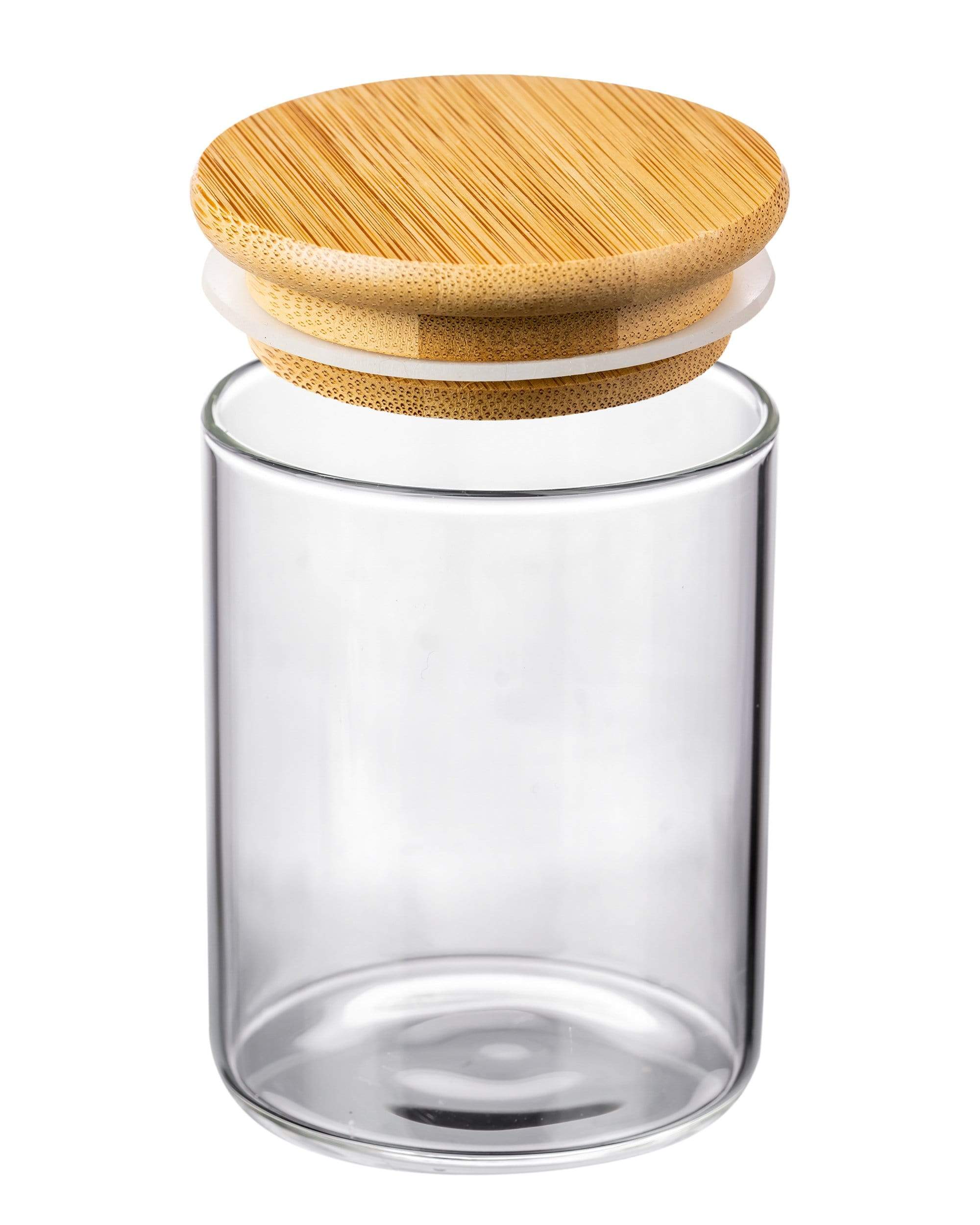 Glass Jar w/ Wooden Cap