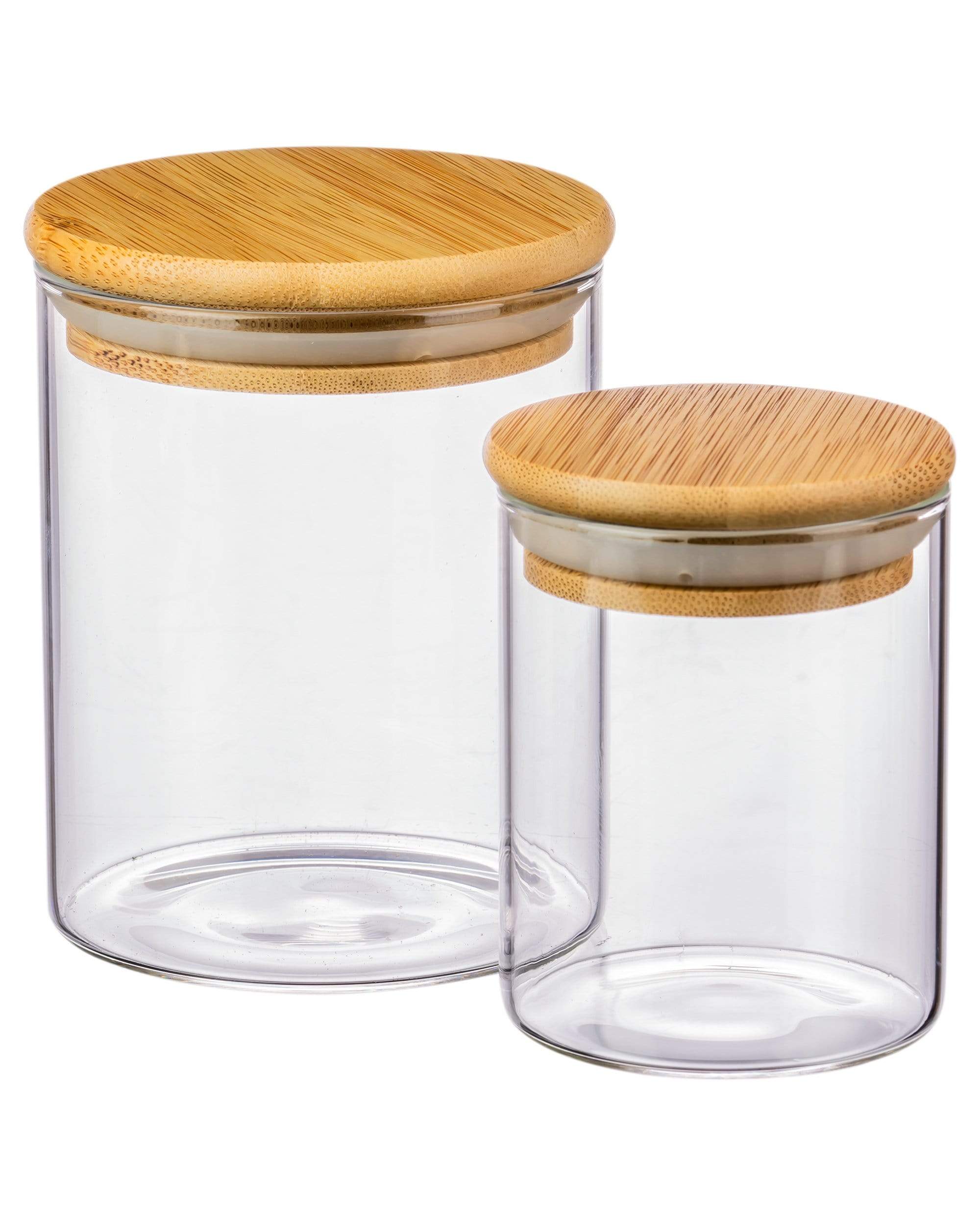 Glass Jar w/ Wooden Cap