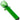 A close-up of the Glass Nail, showcasing the smooth, green glass tip angled against a plain white background.