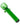 A close-up of the Glass Nail, showcasing the smooth, green glass tip angled against a plain white background.