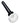 Close-up angled view of the Golf Tee Hand Pipe, a white ceramic pipe shaped like a golf tee.